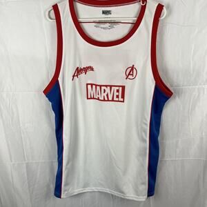 The AVENGERS MARVEL COMICS BASKETBALL JERSEY Tank Top Large. 63